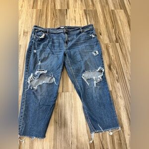 Old Navy Distressed Blue Jeans